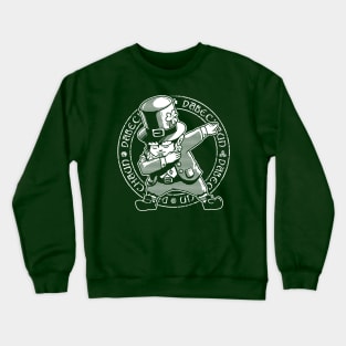 Dabechaun Dabbing Leprechaun St. Patrick's Day T-Shirt White Crewneck Sweatshirt